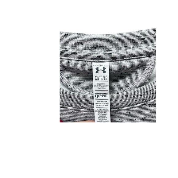 NWT Under Armour Slub Crew Neck Gray Sweatshirt Women's Sz XL Semi Fitted - Picture 2 of 4
